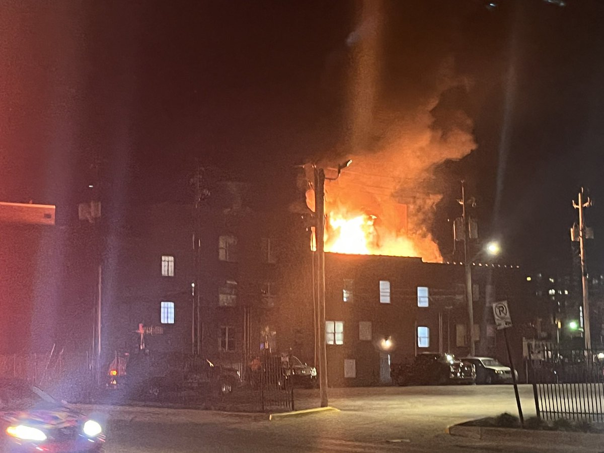 40 people accounted for out of 50.Still on scene of this ver large fire. This is an apartment building for veterans. We are waiting to hear from IFD. Many people living here tell they are worried about what will happen tonight in terms of where they will sleep