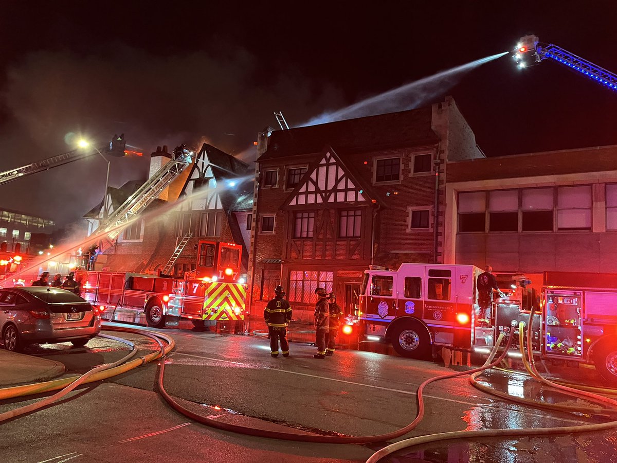 40 people accounted for out of 50.Still on scene of this ver large fire. This is an apartment building for veterans. We are waiting to hear from IFD. Many people living here tell they are worried about what will happen tonight in terms of where they will sleep