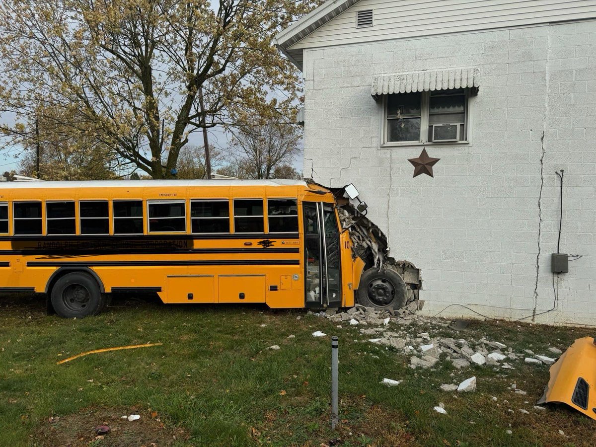 Police are investigating after a bus crashed into a Union City building this morning.     York Fire Department and Union City Police Department