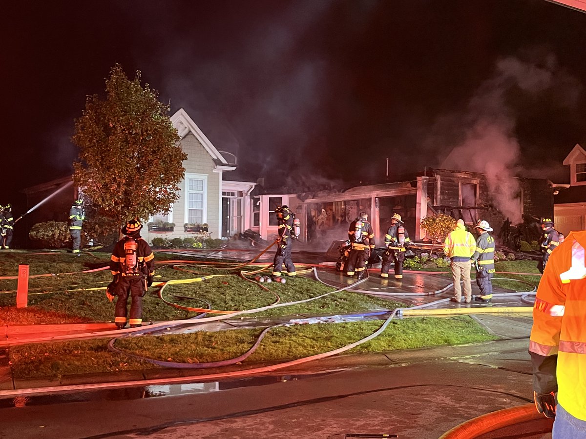 Fishers Fire Department crews are on the scene of a residence fire near 116th Street and Hoosier Road