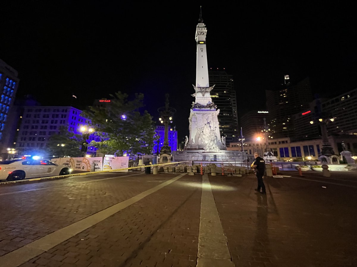 Three people are left injured after a shooting near Monument Circle 