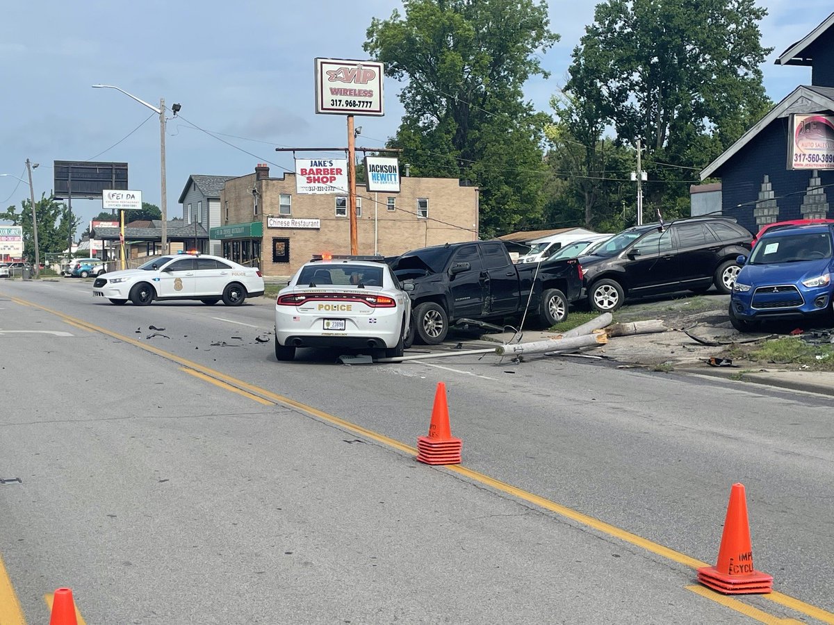 IMPD East District Officers were in the area of E. 42nd Street and N. Mitthoefer Road when they heard active shots being fired. Officers located two adult males attempting to flee in a vehicle