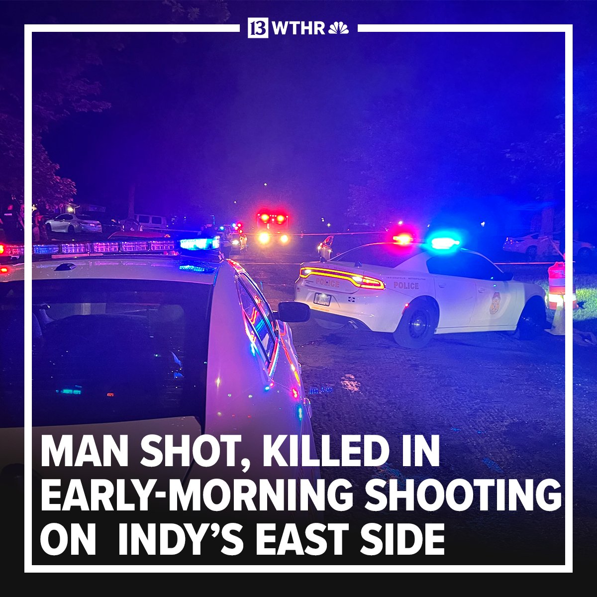 One man is now dead after he was found shot near 38th Street and Emerson Avenue just moments ago