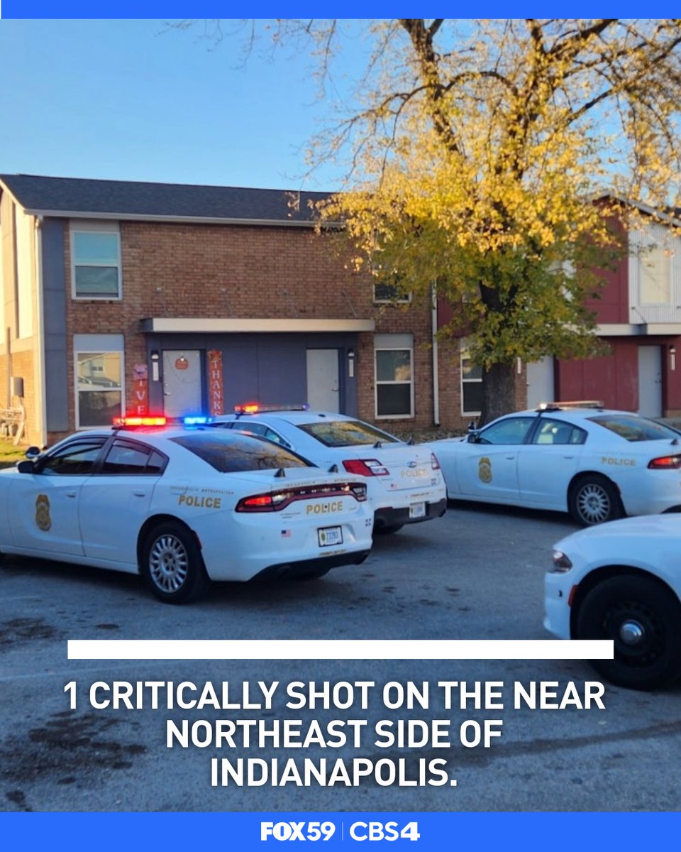 One person is in critical condition after being shot on the near northeast side of Indianapolis, according to IMPD