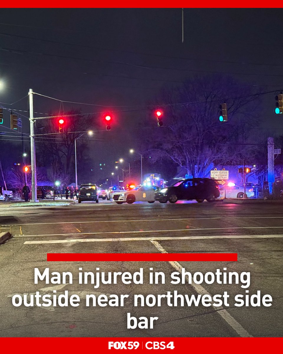 An investigation is underway after a man was injured in a shooting outside a near northwest side bar Saturday morning