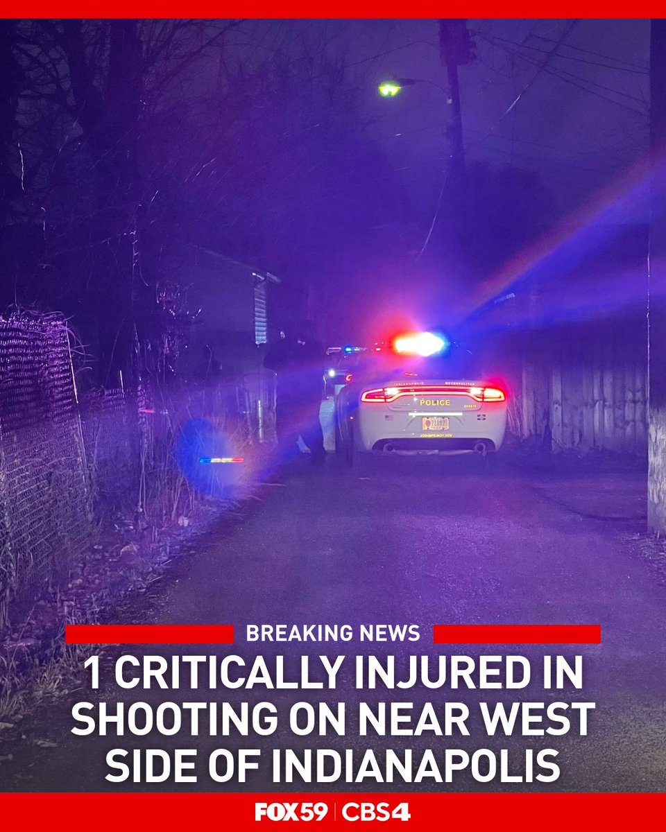 A person was critically injured in a shooting on the near west side of Indianapolis Saturday night. The shooting occurred near the 1100 block of North Tibbs Avenue
