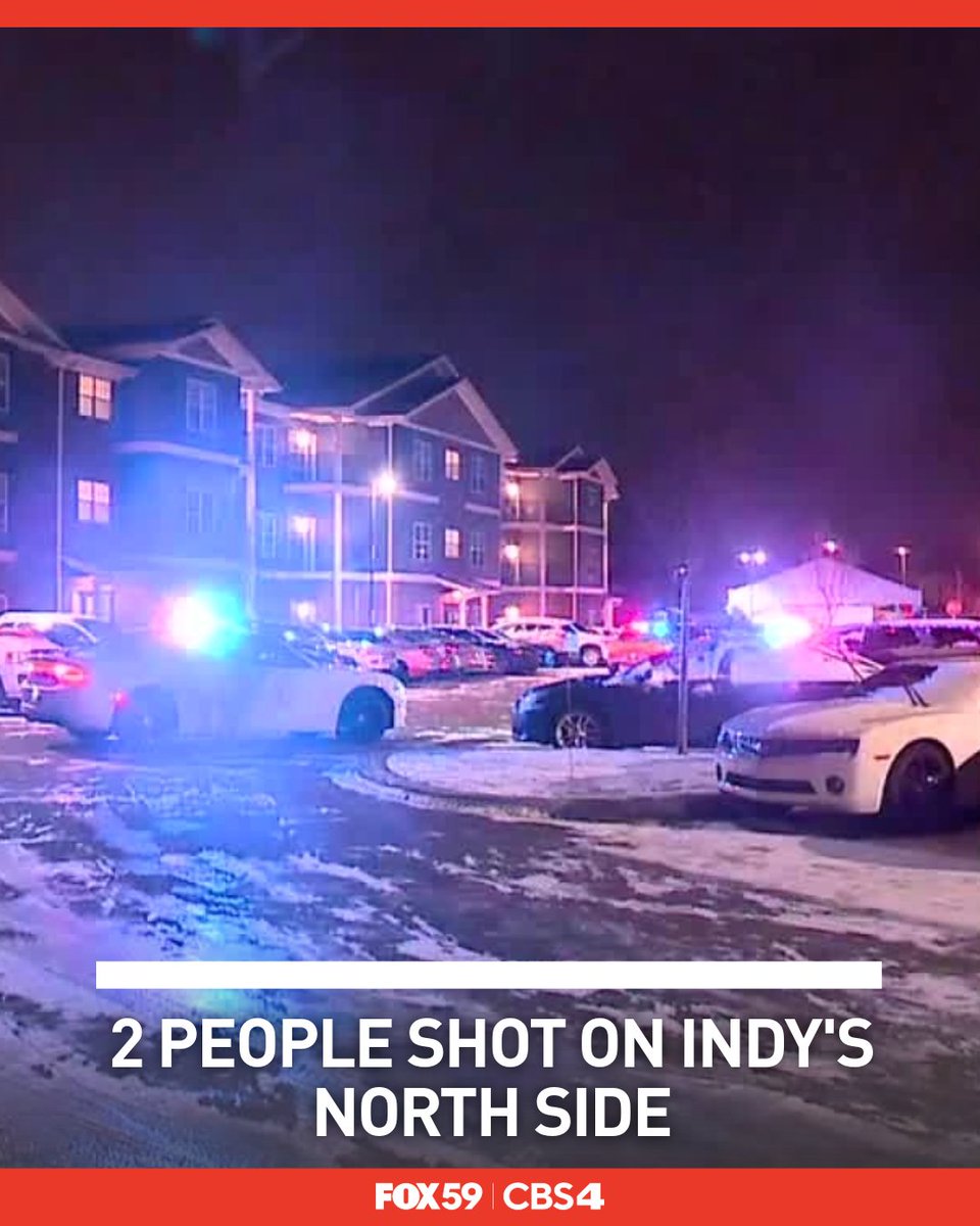 Two people were shot on the north side early Tuesday morning, IMPD said