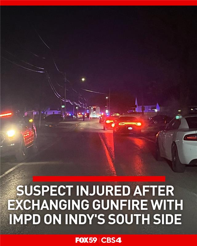 Police exchanged gunfire with a suspect while they were attempting to assist a shooting victim on the south side of Indy Wednesday night. IMPD has reported that the suspect was seriously injured during the incident