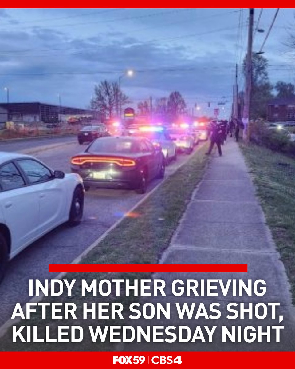 An Indianapolis mother is grieving after her 22-year-old son was shot and killed on the city's northeast side