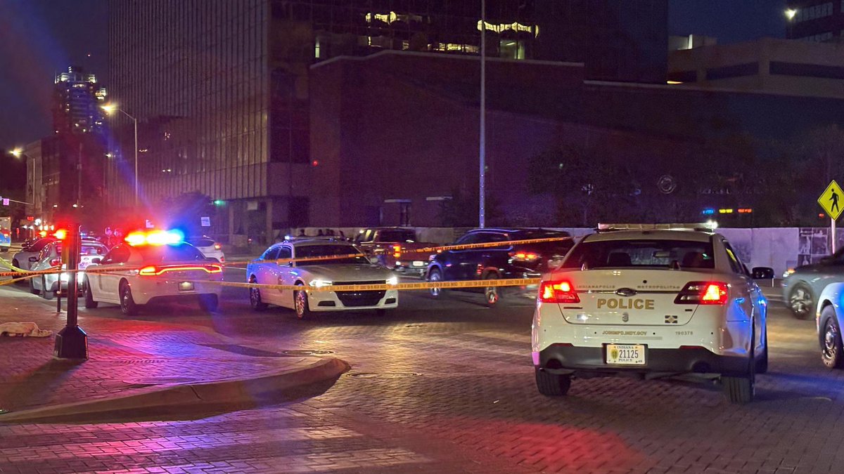 A person is in the hospital after being stabbed in downtown Indianapolis Sunday night. Metro Police tell it happened near the intersection of Delaware and Market Streets, near the City-County Building.