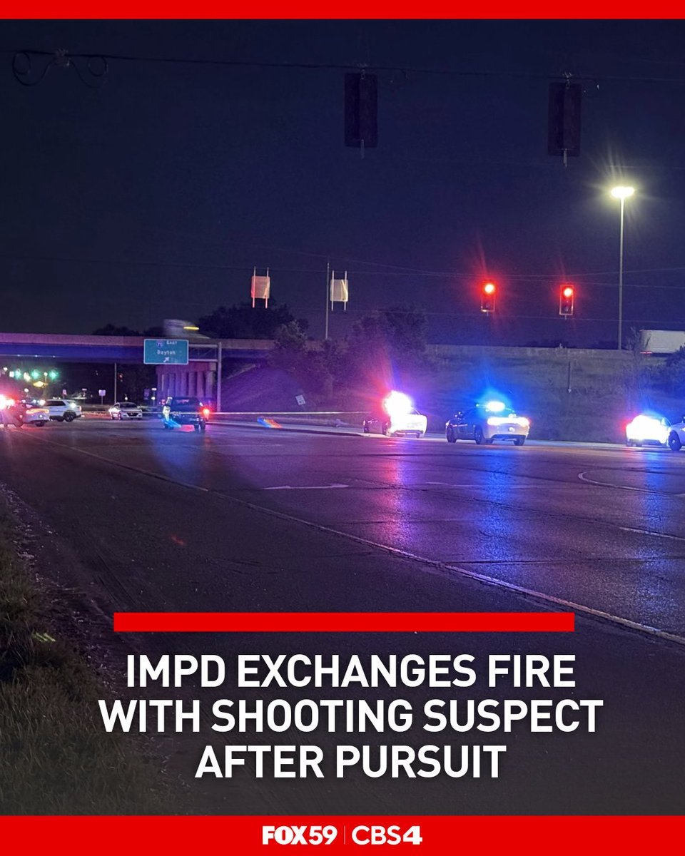 IMPD officers exchanged fire with a suspect of a fatal shooting following a pursuit on Thursday night.
