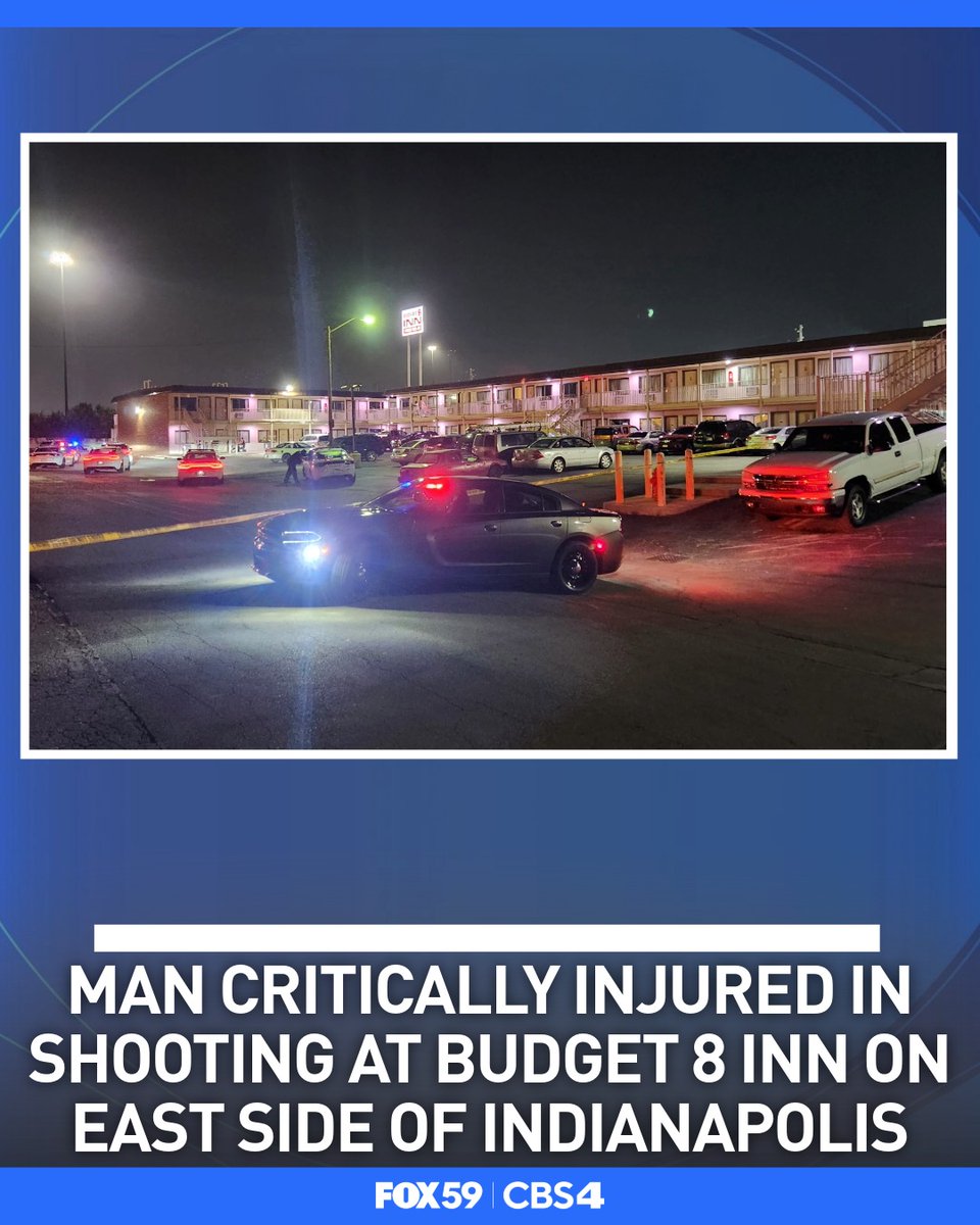 A man was critically injured in a shooting at a troubled motel on the east side of Indianapolis Tuesday night. The shooting is believed to have occurred inside one of the motel's rooms
