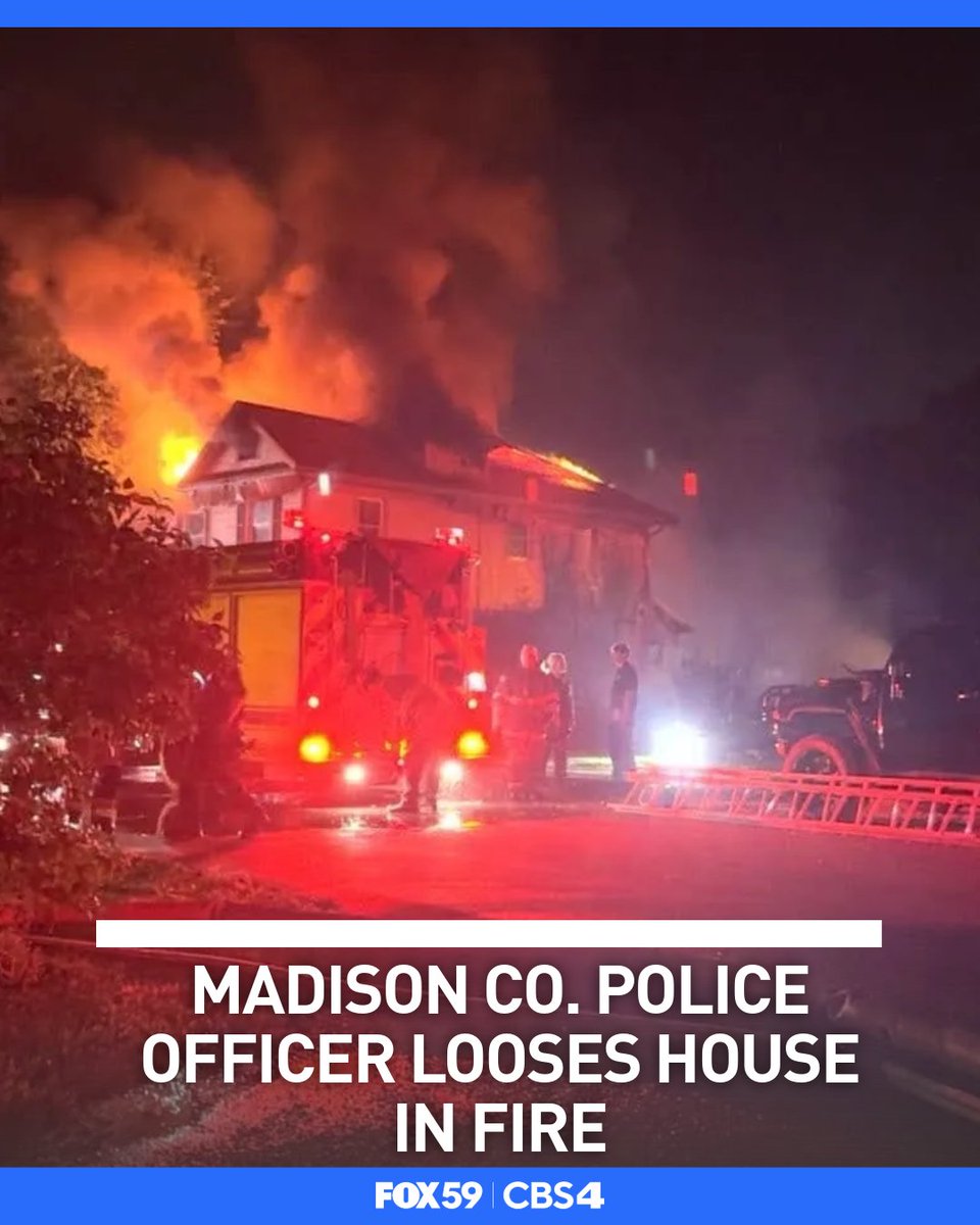 The community came to support a Madison County police officer after he lost his home in a house fire.