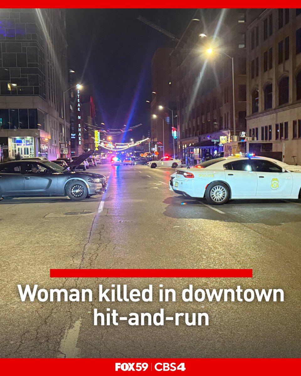 An investigation is underway after a woman was struck and killed while riding a scooter in downtown Indianapolis Saturday morning
