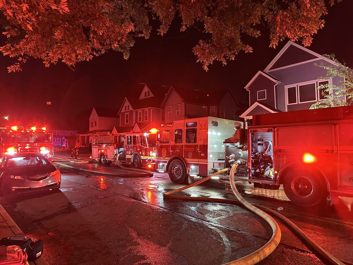 Three firefighters are slightly injured after a massive fire on North State Avenue.